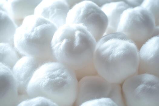 close-up-of-fluffy-cotton-balls-arranged-neatly-on-a-white-surface-creating-a-soft-texture-photo Cotton Wool Balls